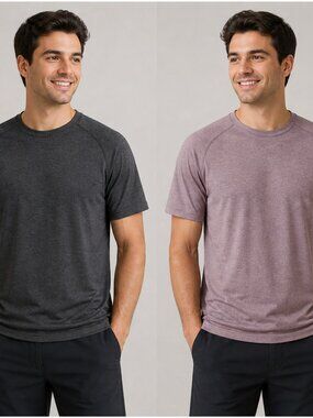2 Pack All in Motion Heathered Men's Workout Tees